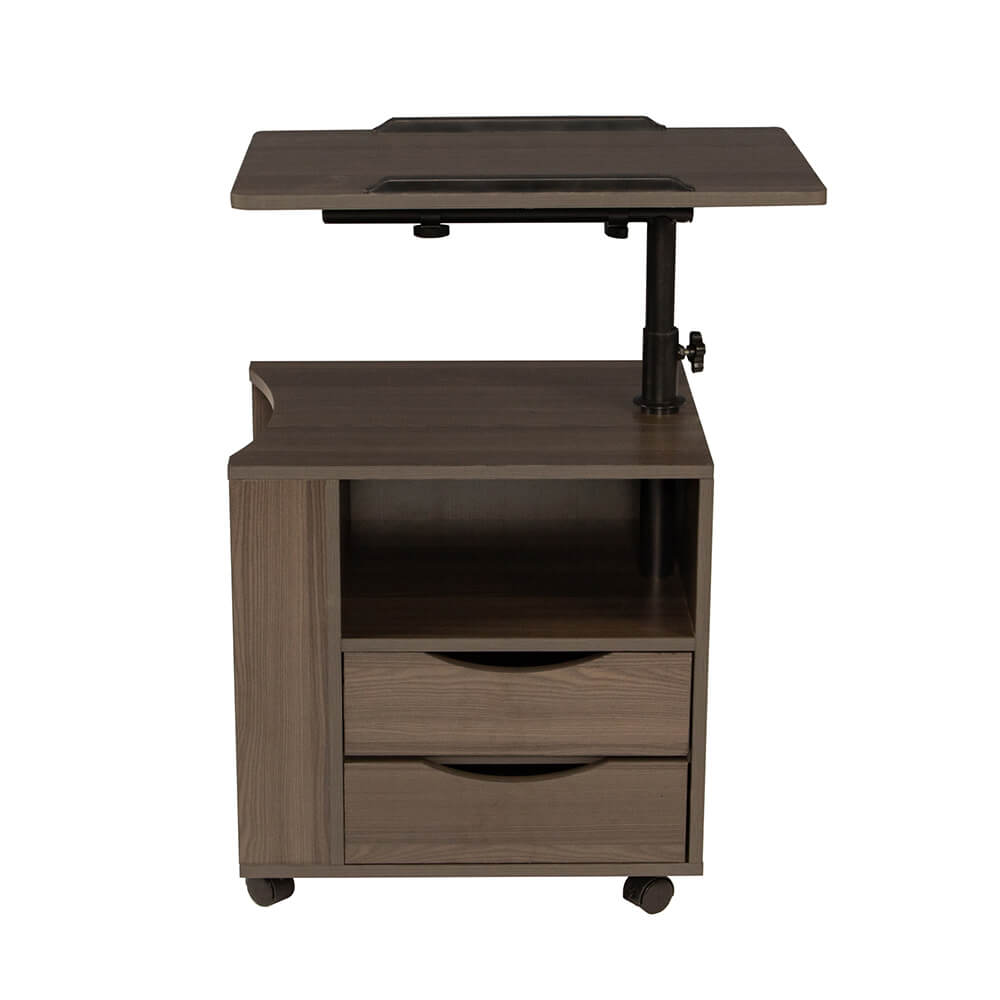 Height Adjustable Overbed End Table