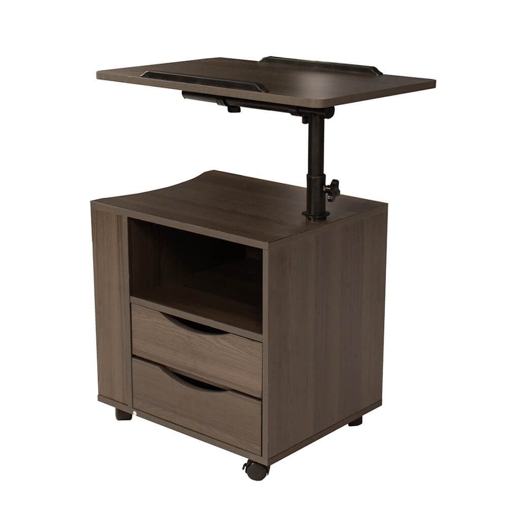 Height Adjustable Overbed End Table