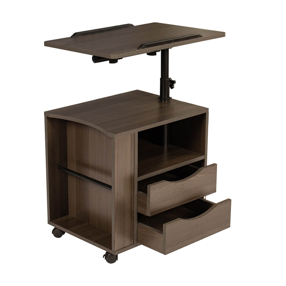 Height Adjustable Overbed End Table