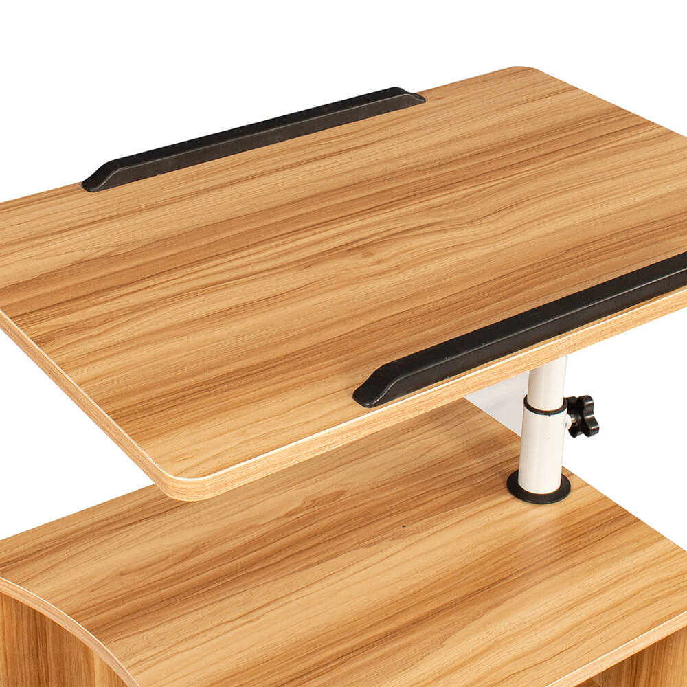 Height Adjustable Overbed End Table