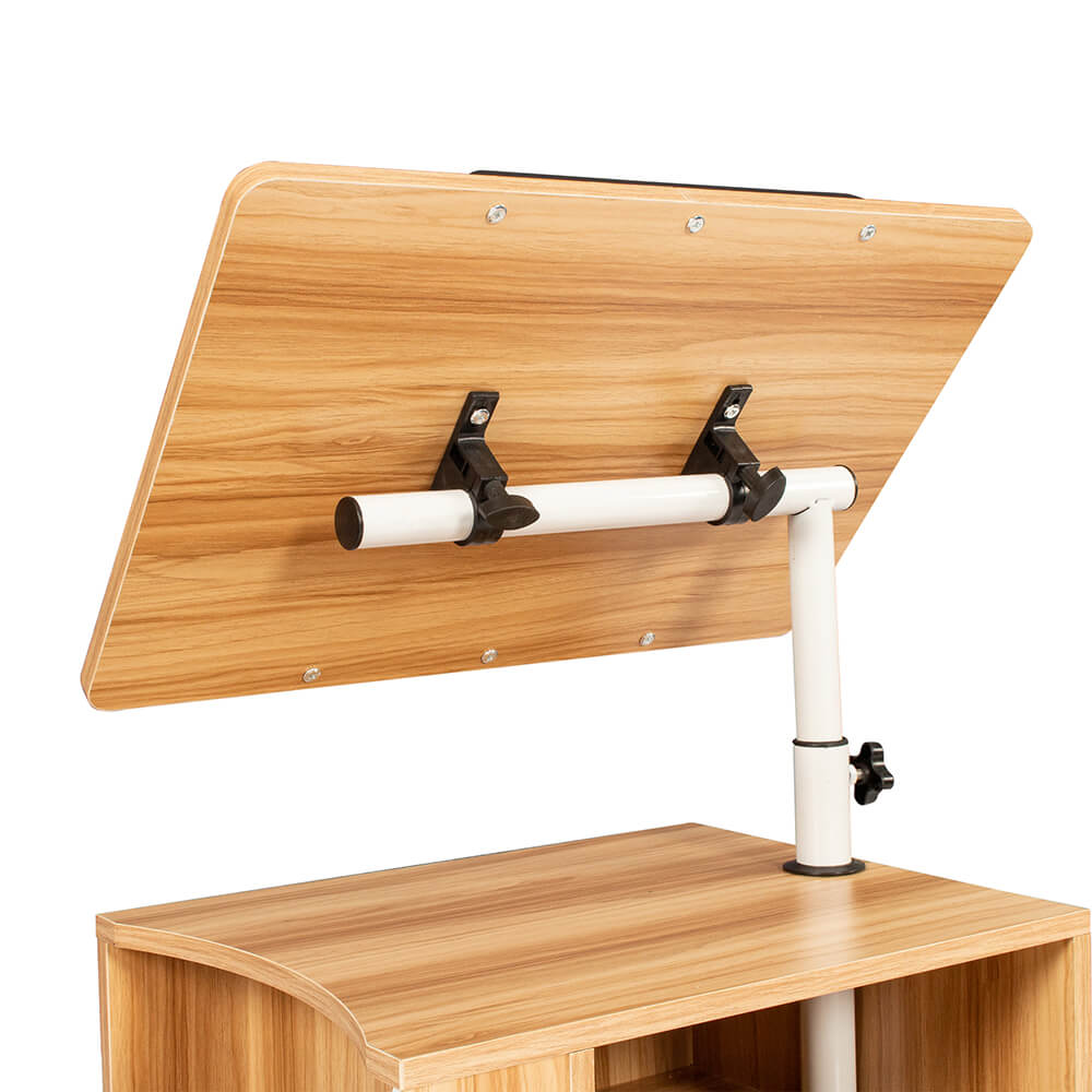 Height Adjustable Overbed End Table