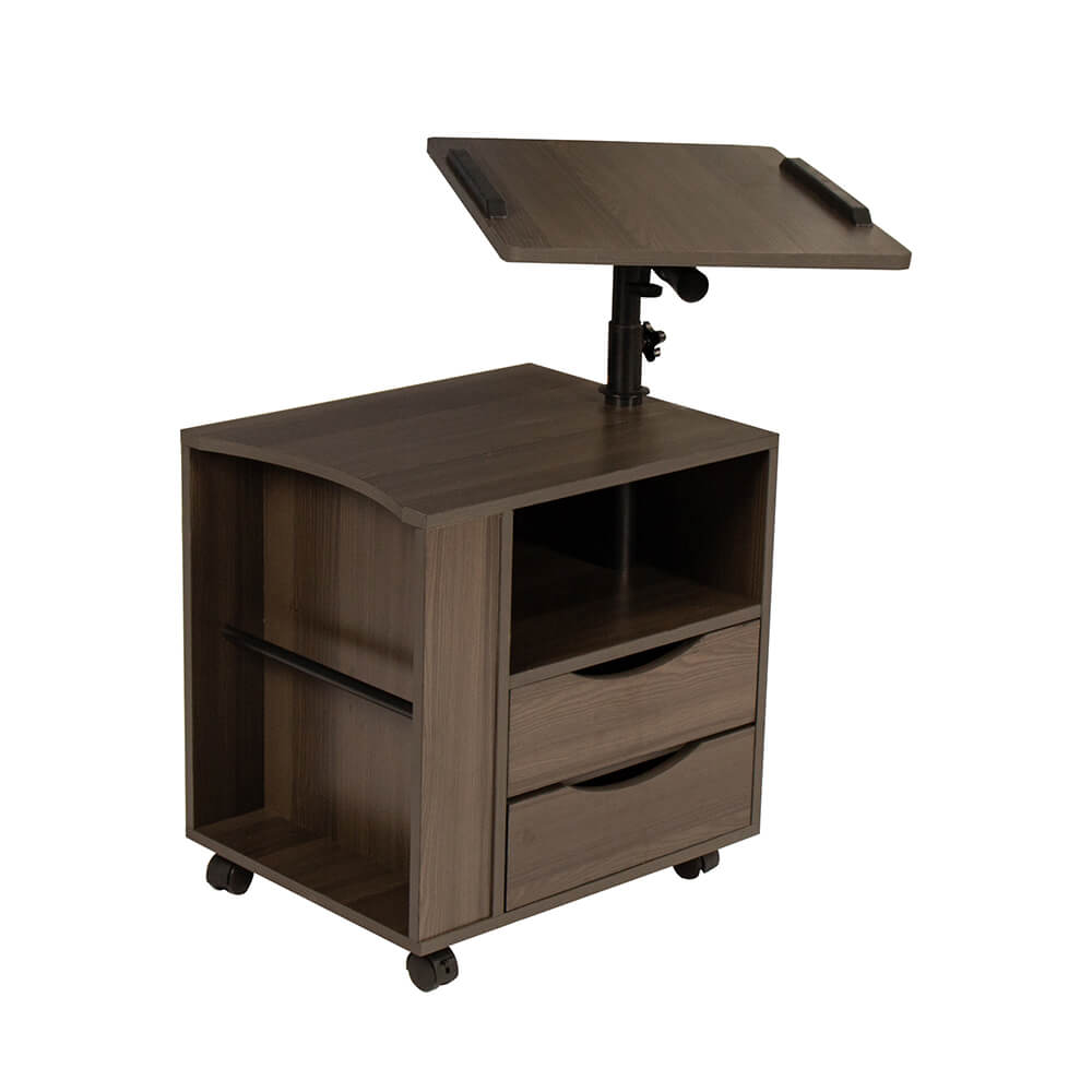 Height Adjustable Overbed End Table