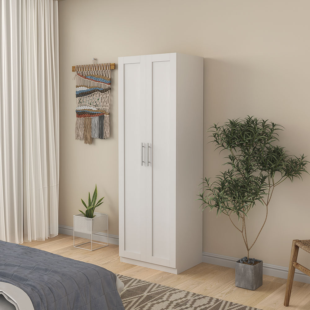 2 Door panel wood wardrobe