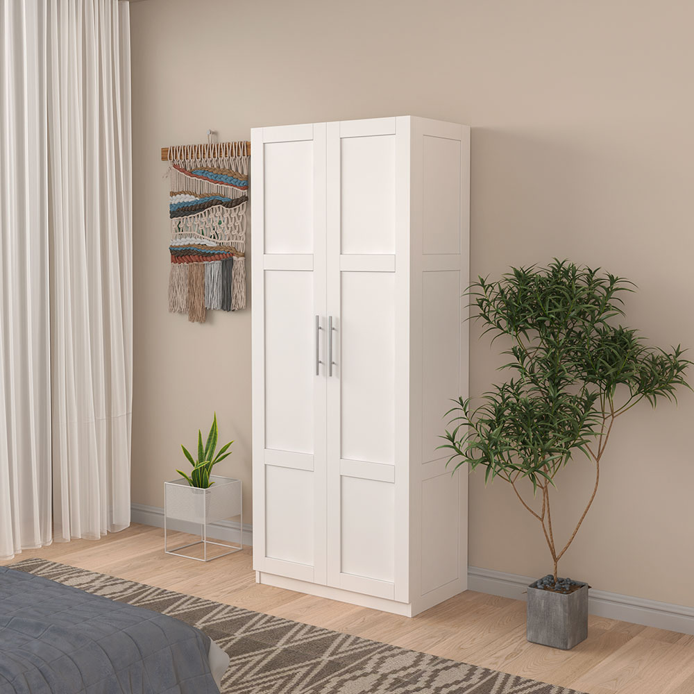 wardrobe and kitchen cabinet