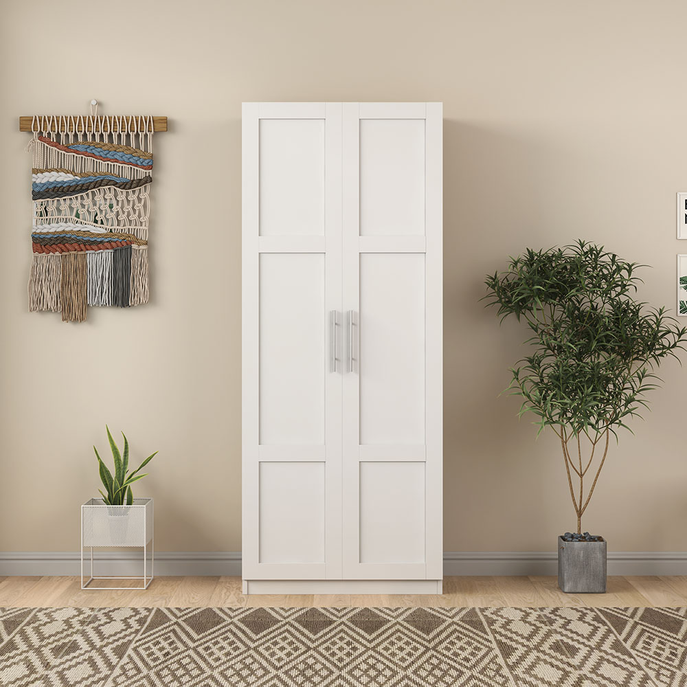 wardrobe and kitchen cabinet