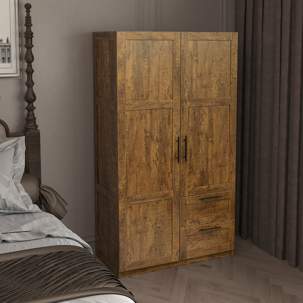 wardrobe and kitchen cabinet with 2 doors