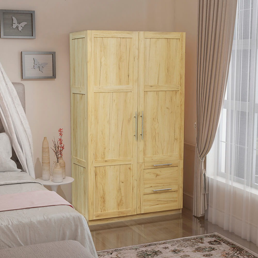 wardrobe and kitchen cabinet with 2 doors