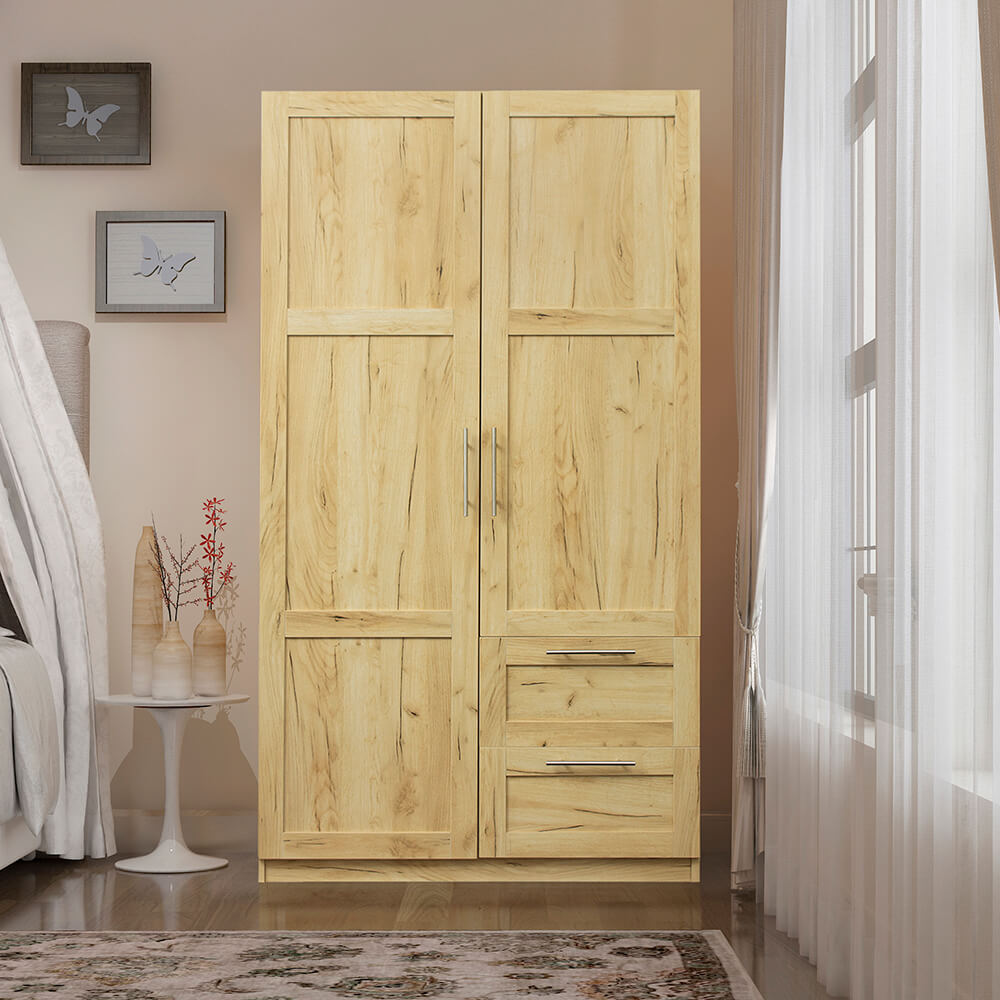 wardrobe and kitchen cabinet with 2 doors