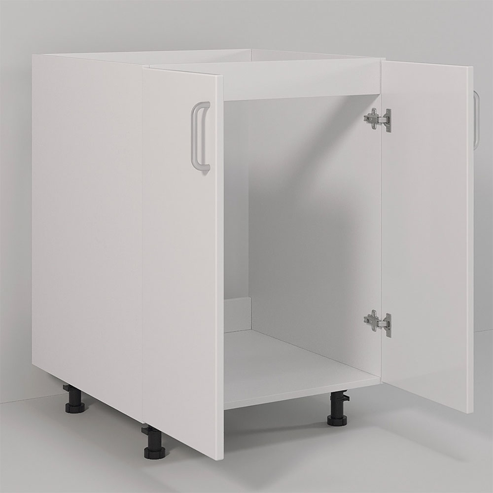 Laqcuer Doors No Shelf DTC Soft Hinge PVC Adjustable Legs Kitchen cabinet