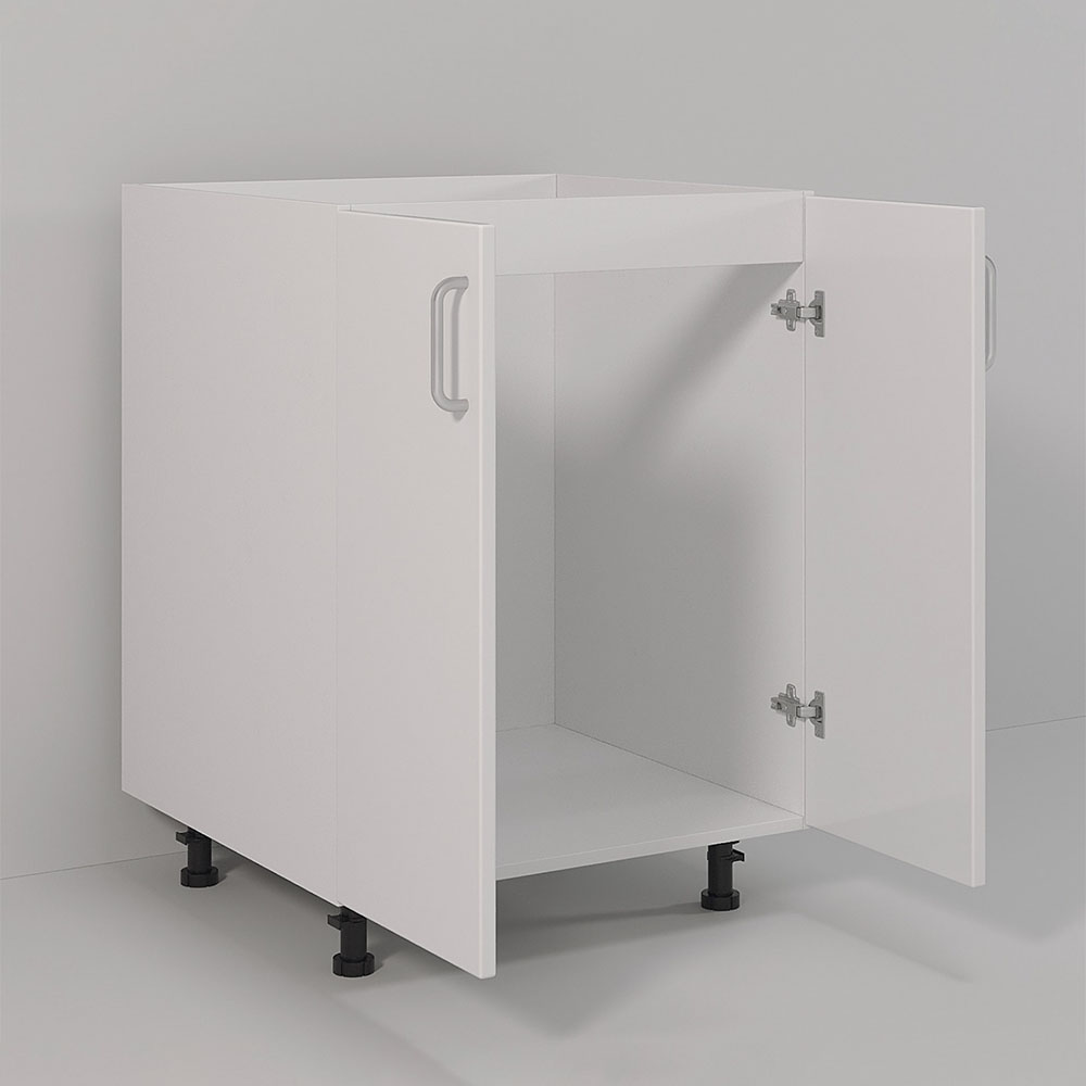 Laqcuer Doors No Shelf DTC Soft Hinge PVC Adjustable Legs Kitchen cabinet