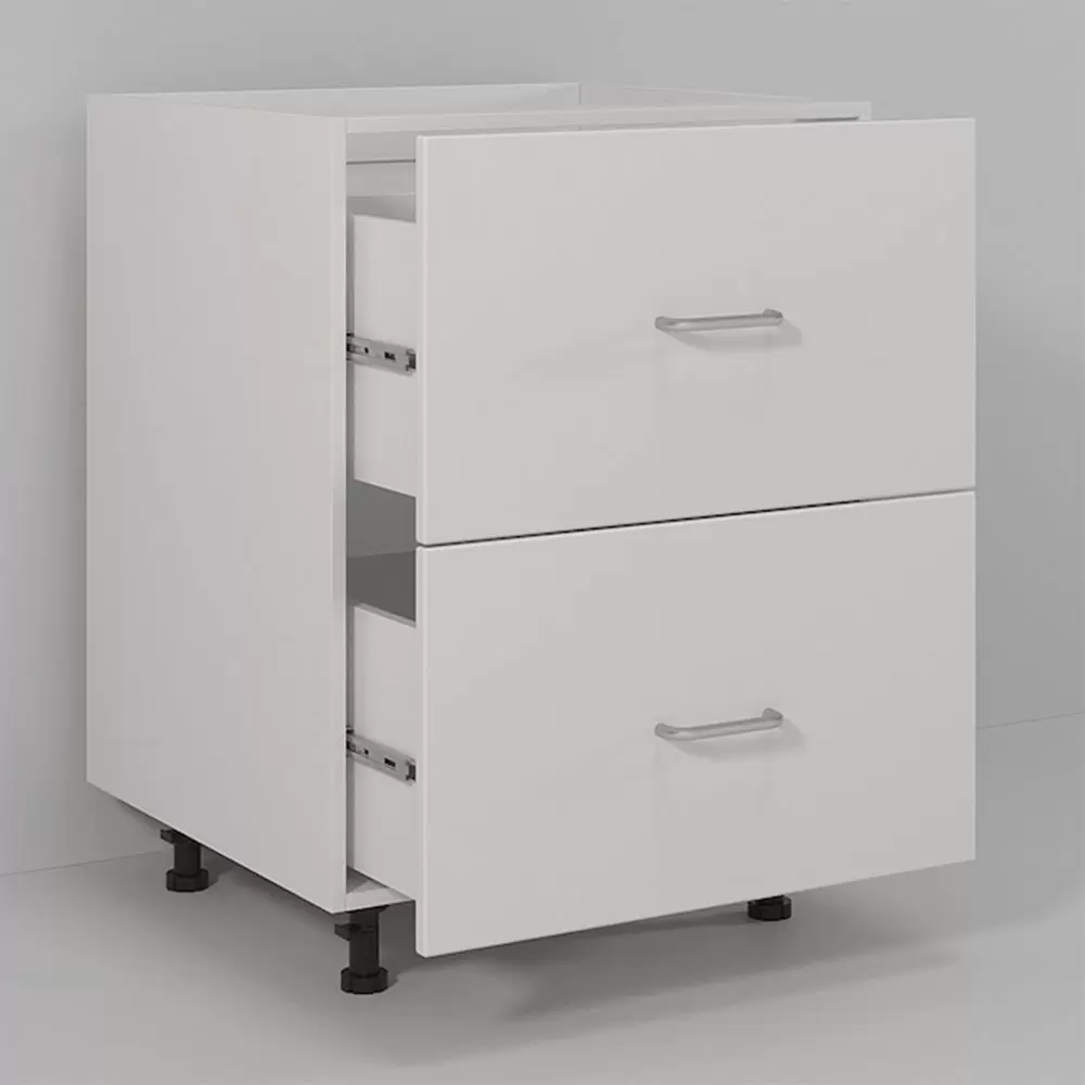 Laqcuer Drawers DTC Soft Sliding Rail PVC Adjustable Legs Kitchen cabinet