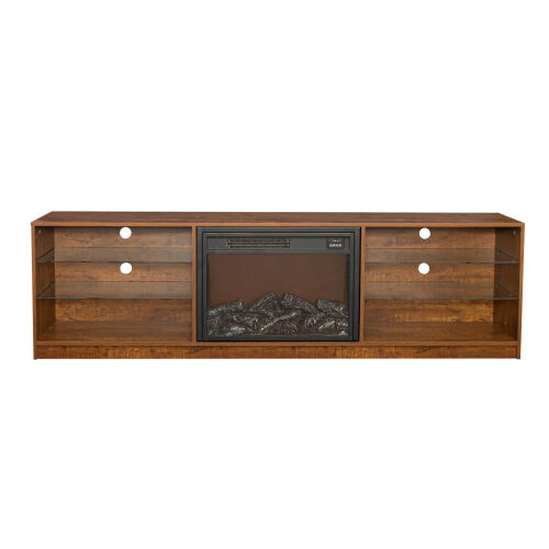 Electric Fireplace TV Console,Walnut