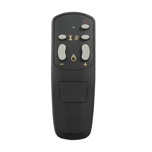 Classic 4 Cubby Fireplace TV Stand , Rustic Oak