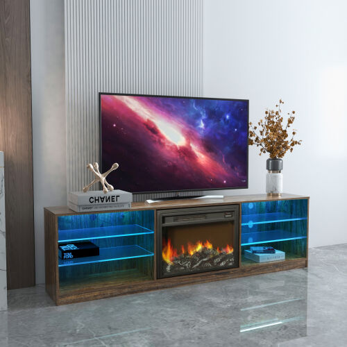 Electric Fireplace TV Console,Espresso