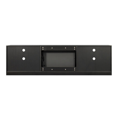 Electric Fireplace TV Console, Black