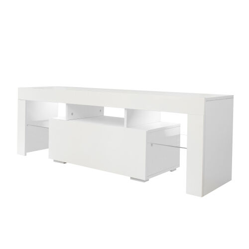 Large Entertainment TV Stand TV Base Stand with LED Light TV Cabinet