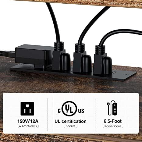 Fireplace Corner TV Stand,Entertainment Center for Living Room,Rustic Brown