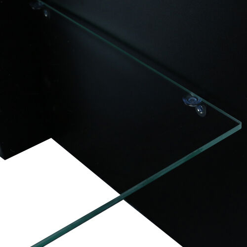 Modern Black Remote Control Lights 20 Colors LED TV Stand