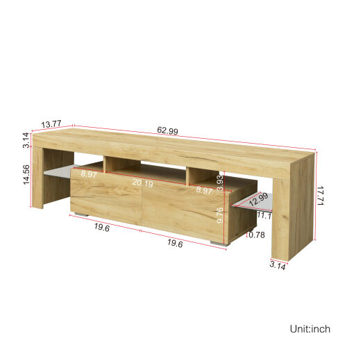 Living Room Furniture TV Stand Cabinet Oak
