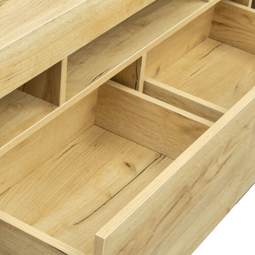 Living Room Furniture TV Stand Cabinet Oak