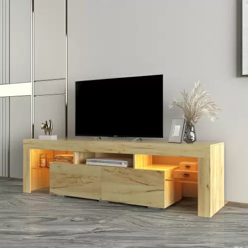 Living Room Furniture TV Stand Cabinet Oak