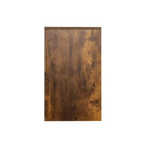 Electric Fireplace TV Console,Rustic Dark Oak