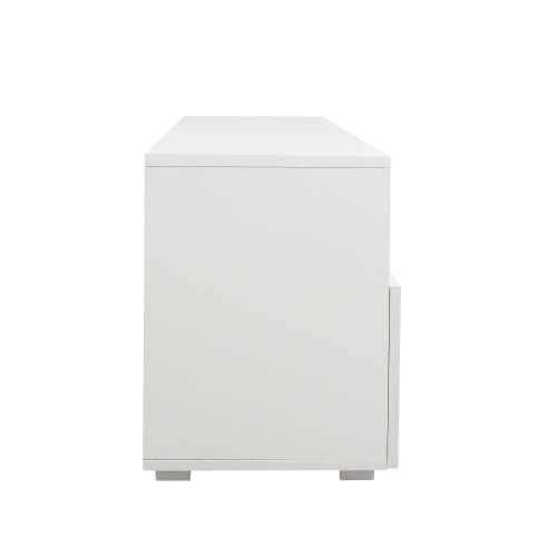 Modern Minimalist TV Cabinet Living Room with 20 colors LED Lights