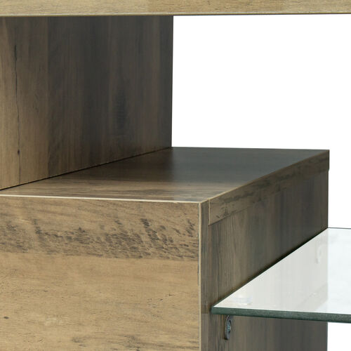 TV Stand with LED RGB Lights Flat Screen TV Cabinet