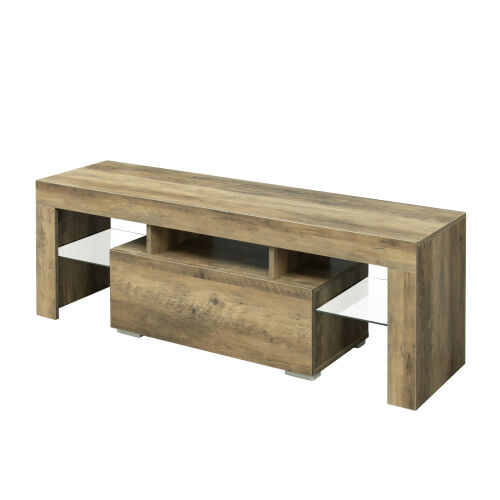 TV Stand with LED RGB Lights Flat Screen TV Cabinet