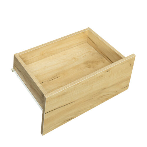 MDF UP And Down WALL-MOUNTED TV Cabinet With Three Drawers & LED Lights,OAK