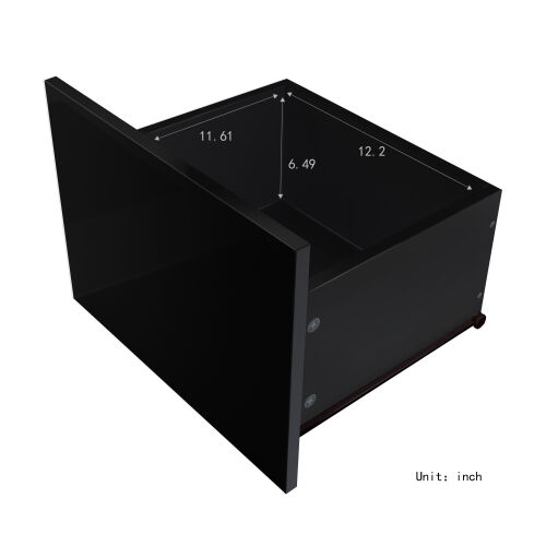 Wholesale TV Cabinet Black TV Stand with LED Lights