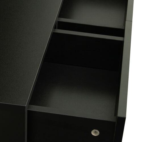 LED TV Stand for 55 inch TV, Modern Entertainment Center with LED Lights, TV & Media Furniture Console for Under TV Living Game Room Bedroom,Black