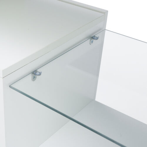 FURNITURE & RUGS TV Stand LED Wall Mounted Floating 63