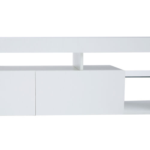 FURNITURE & RUGS TV Stand LED Wall Mounted Floating 63