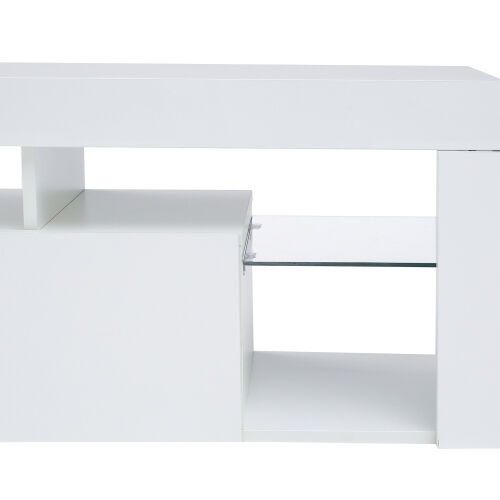 FURNITURE & RUGS TV Stand LED Wall Mounted Floating 63