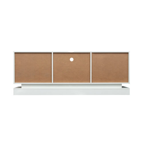 TV Cabinet Wholesale, White TV Stand with Lights, Modern LED TV Cabinet with Storage Drawers