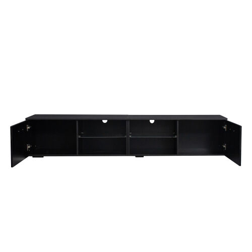 TV Stand TV cabinet with color-changing LED light for living room