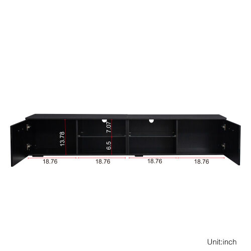 TV Stand TV cabinet with color-changing LED light for living room