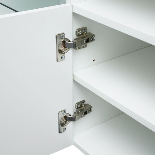 TV Stand High Gloss Doors Modern TV Stand LED ,White