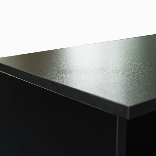 TV Stand Matte Body High Gloss Doors Modern TV Stand LED,Black