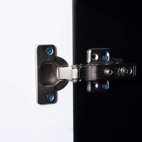 Stylish Functional TV stand with Color Changing LED Lights, Max 70 TV, Black 