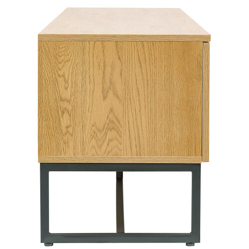 60 inch Wide with MDF Boards Frame and Iron Support Artificial Rattan Ornament fit TV up to 65 inch.