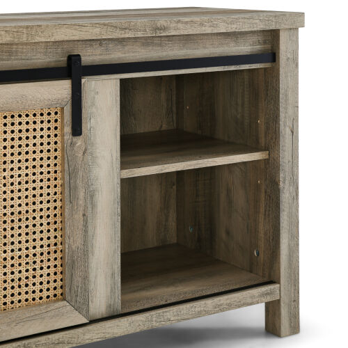 Rattan TV Stand for TVs up to 65