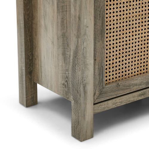 Rattan TV Stand for TVs up to 65