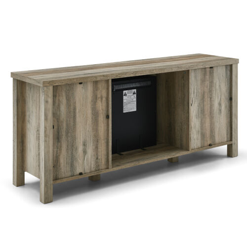 Rattan TV Stand for TVs up to 65