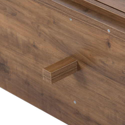  TV cabinet with a maximum size of 55 inches, rattan cabinet door, slide rail design