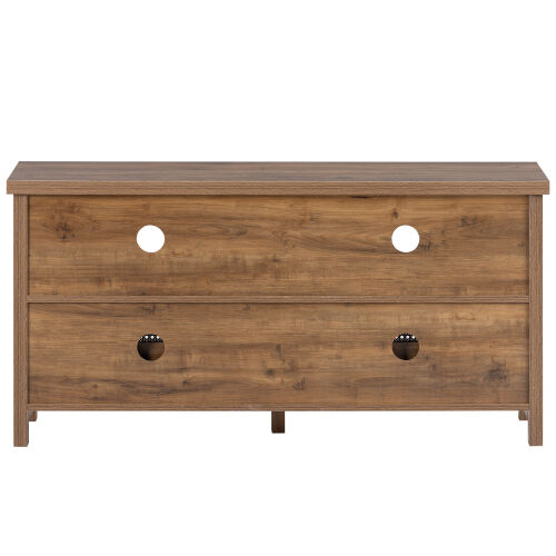  TV cabinet with a maximum size of 55 inches, rattan cabinet door, slide rail design