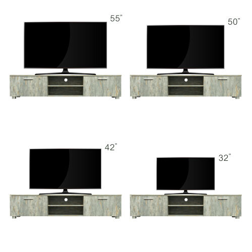 Living Room Furniture TV stand Modern,Grey 