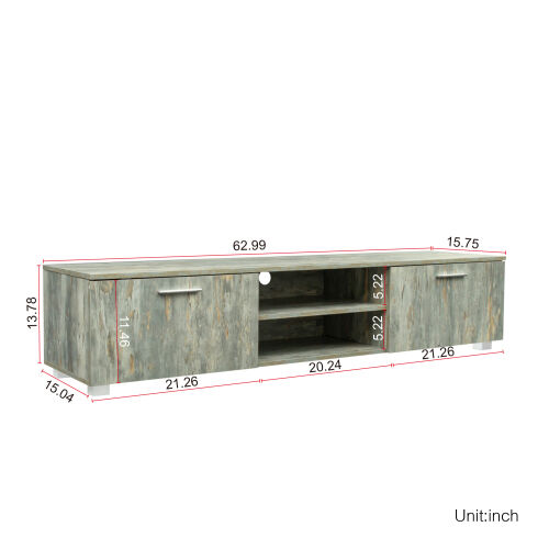 Living Room Furniture TV stand Modern,Grey 