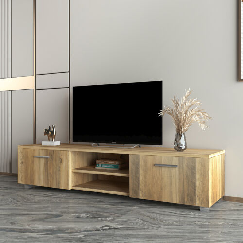 Customized Modern TV stands for Living Room,Oak 02
